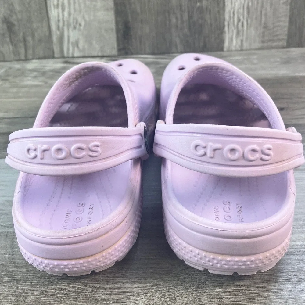 Crocs Classic Clog Kids Size C10 Lavender Purple Slip On Water Shoes 10126